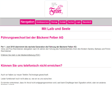 Tablet Screenshot of felberbeck.ch